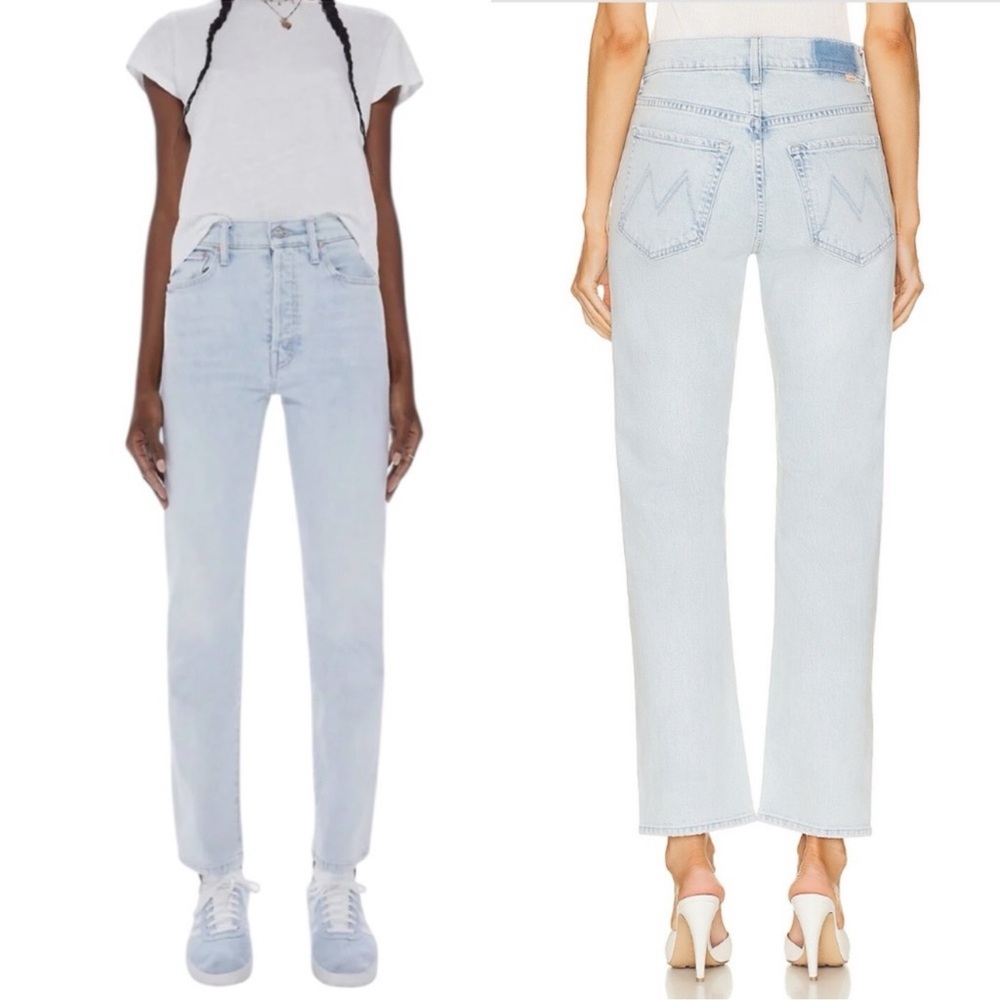Mother Superior High Waisted Hiker Hover Jeans in I Do Declare Wash 28